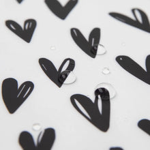Load image into Gallery viewer, Close-up of water droplets on Bumkins Wet/Dry Bag: Hearts.