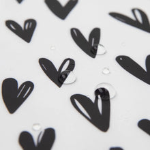 Load image into Gallery viewer, Close-up of water droplets on Bumkins Clear Travel Bag 3-Pack: Hearts.