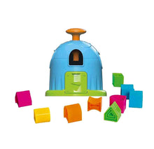 Load image into Gallery viewer, Fat Brain Toy Cos Shape Factory is a vibrant, skill-boosting puzzle with a blue/green unit and bright shapes for problem-solving fun.