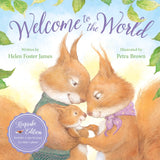 Welcome to the World, a hardcover by Sleeping Bear Press, features a squirrel family illustration, perfect for new baby gifts.