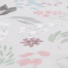 Load image into Gallery viewer, Close-up of water droplets on Bumkins Splat Mat: Floral.