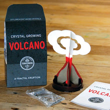 Load image into Gallery viewer, The Crystal Growing Volcano by Copernicus Toys comes with a volcano stand, instructions, and crystal powder for an exciting adventure!.