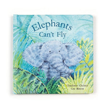 Load image into Gallery viewer, Jellycats Elephants Cant Fly is a delightful book with a cute elephant exploring the jungle, ideal for young readers.