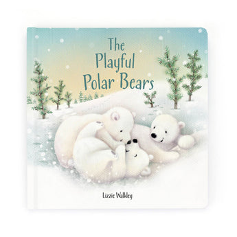 Jellycat, The Playful Polar Bears Book: Three polar bears frolic in snowy woods in this charming rhyming story for children.