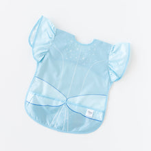Load image into Gallery viewer, Bumkins Ruffle Apron Bib: Cinderella lays flat on a white background.