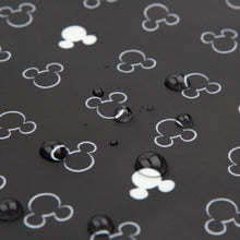 Load image into Gallery viewer, Close-up of water droplets on Bumkins Clear Travel Bag 3-Pack: Mickey Mouse Icon Black + White.