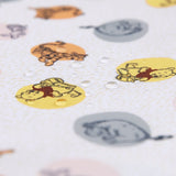 Close-up of water droplets on Bumkins Extra Large Wet Bag: Winnie + Friends.