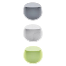 Load image into Gallery viewer, Bumkins Silicone Little Dipper Round 3-Pack: Taffy features cups in gray, marble, and light green made from food-grade silicone.