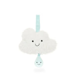 Jellycat Musical Pull Amuseables Stratto Cloud by Zoolikins: a smiling soft cloud that’s perfect for baby toy collections.