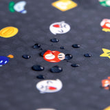 Close-up of water droplets on Bumkins Wet Bag: Super Mario™ Lineup.