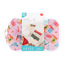 Load image into Gallery viewer, Bumkins Packing Cube 2 Pack: Boots is shown packaged with a cardboard band around the middle.