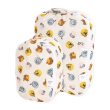 Load image into Gallery viewer, Bumkins Packing Cube 2 Pack: Winnie + Friends features two waterproof packing cubes with colorful Winnie the Pooh designs.