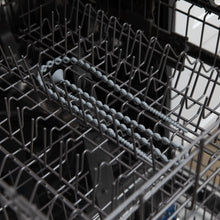 Load image into Gallery viewer, Bumkins Silicone Accessory Tether 2-Pack: Gray sits in the top rack of an open dishwasher.