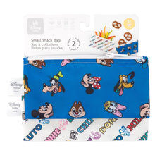 Load image into Gallery viewer, Bumkins Reusable Snack Bag, Small 2 Pack: Mickey & Friends MVP is shown on a white packaging header.