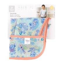 Load image into Gallery viewer, Bumkins Sleeved Bib: Aloha Stitch is shown folded in its packaging.