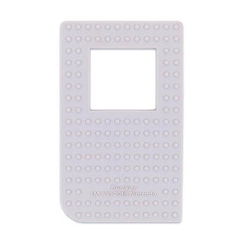 Back-view of Bumkins Silicone Teether: Game Boy™, showcasing sensory teething bumps.