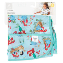 Load image into Gallery viewer, Bumkins Junior Bib: Ariel is shown folded on white cardboard packaging.