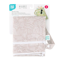 Load image into Gallery viewer, Bumkins Wet/Dry Bag: Wander in beige abstract print, waterproof and ideal for organizing wet or dry items on the go.