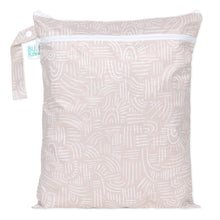 Load image into Gallery viewer, Bumkins Wet/Dry Bag: Wander features abstract lines, a handle, and waterproof fabric—ideal for stylish, organized travel.