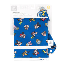 Load image into Gallery viewer, Bumkins Wet/Dry Bag: Mickey & Friends Forever is shown folded in its packaging.