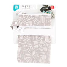 Load image into Gallery viewer, Bumkins Wet/Dry Clutch: Wander is shown folded in its packaging.