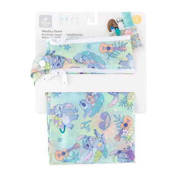 Bumkins Wet/Dry Clutch: Aloha Stitch is shown folded in its packaging.