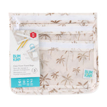 Load image into Gallery viewer, Bumkins Clear Travel Bag 3 Pack: Palm Daze is shown with its packaging tag.