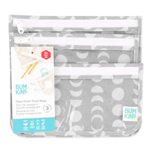 Load image into Gallery viewer, Bumkins Clear Travel Bag 3 Pack: Lunar Phase is shown with its packaging tag.