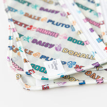Load image into Gallery viewer, Close-up Bumkins Clear Travel Bag 3 Pack: Mickey & Friends Varsity, showcasing the Disney Baby logo label.