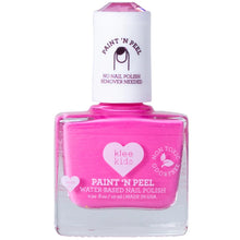 Load image into Gallery viewer, Klee Naturals Kids Water-Based Peelable Nail Polish in pink, non-toxic and odor-free, is the perfect kid-friendly choice.