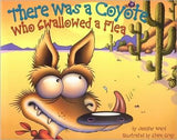A wide-eyed coyote stars in There Was a Coyote Who Swallowed a Flea by Treasure Chest Books—a fun southwestern kids’ story!.
