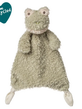 Meet Again Friends Frog Lovey by Mary Meyer—an adorable, super soft comforter made from recycled plastics!.