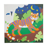 OOLYs Paint by Number, Terrific Tiger kit is perfect for an art-loving kid to boost creativity with a stylized jungle scene.