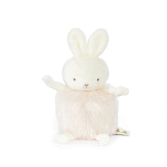 Plush, Blossom Roly Poly: light pink bunny stuffed animal with fluffy body.