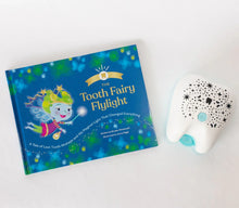 Load image into Gallery viewer, The Tooth Fairy Flylight Box Set by Tooth Fairy Flylight is perfect for your childs lost tooth tradition with its storybook projector nightlight.