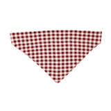 Holiday Pet Bandana, Crimson Plaid by Lovedbaby: red & white checkered bandana crafted from organic cotton using eco-friendly dyes.