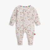 Magnetic Me Coverall Born To Run: horse and desert print, multicolored trim, and magnetic closures for easy changes.