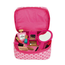 Load image into Gallery viewer, Janod Juratoys Vanity Case: Pink bag with mirror, faux lipstick & nail polish, perfect for imaginative play.
