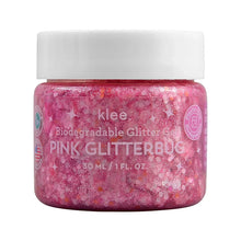 Load image into Gallery viewer, Klee Naturals Biodegradable Glitter Gel in pink with ocean-safe glitter.
