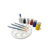 Abstract Paint and Puzzle Kit, Desert by Begin Again: includes 6 bottles, 3 brushes, glue, palette for your creative break.