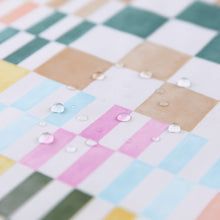 Load image into Gallery viewer, Close-up of water droplets on Roamio by Bumkins Wet Bag: Motley Check.
