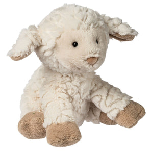 Plush, Maggie Putty Lamb: fluffy cream lamb stuffed animal with light brown feet.