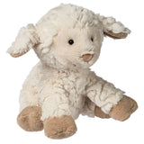 Plush, Maggie Putty Lamb: fluffy cream lamb stuffed animal with light brown feet.