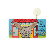 Load image into Gallery viewer, Jellycats If I Were a Bunny book features a bunny with velvety ears, fluffy tail, meeting European Safety Standards.
