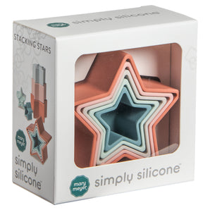 Mary Meyer's Simply Silicone Stacking Stars: food-safe, muted color star-shaped cups in a boxed set.