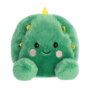 Aurora Palm Pals- Sonora Barrel Cactus: a plush cactus toy with a cute smile, pink cheeks, and yellow spikes—great for gifting!.