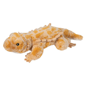 Boogie Bearded Dragon: tan & orange spotted bearded dragon stuffed animal with tan spikes.