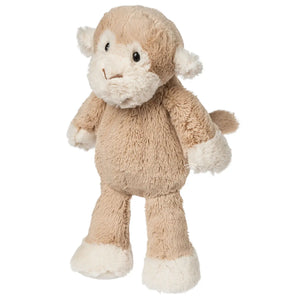 Mary Meyer Marshmallow Junior Monkey plush is a cuddly brown and white toy that stands upright—perfect for kids’ hugs.