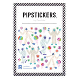 Pipsticks Stickers, Yeti For Snow features yetis, ice cream, and snowflakes with a holographic silver foil border for sticker lovers.