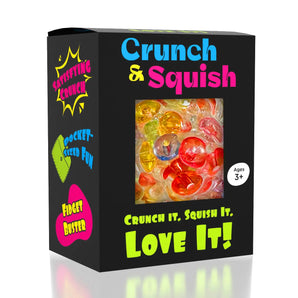 Showcase Crunch & Squish: Sensory fidget toy with colorful rings for ages 3+. Crunchy, squishy stress relief and fun!.
